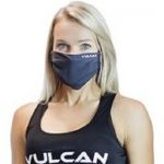 athlete wearing performance face mask